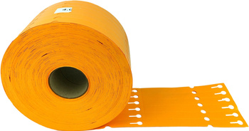 Smyčkové etikety TT 17x160mm 4000ks 6r oranžová