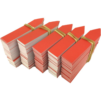 PVC zásuvné štítky 16x120mm červené 100ks