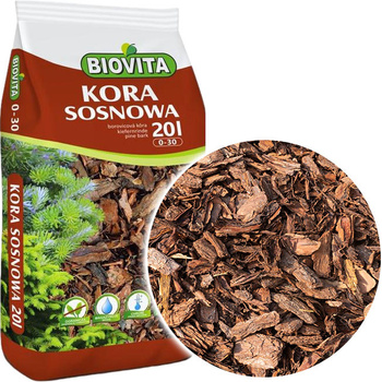 Mletá borová kůra 0-30 mm 20L Biovita