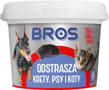 Odpuzuje krtky, psy a kočky 450ml Bros