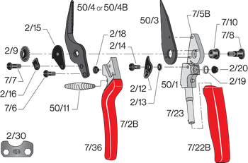 Náhradní nůž pro 50, 51 FELCO 50/3