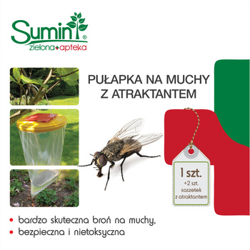 Pułapka na muchy z atraktantem 1szt Sumin