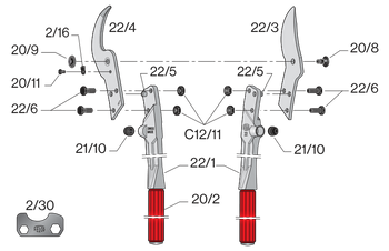 Ersatzklinge für 22 FELCO 22/3