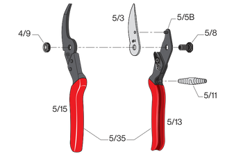 Ersatzmesser für 160L, 5 FELCO 5/3