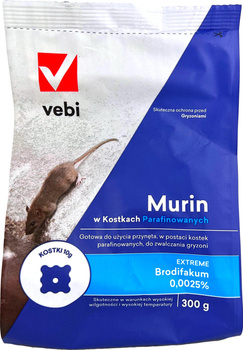 Murin in paraffinierten Würfeln 300g Vebi