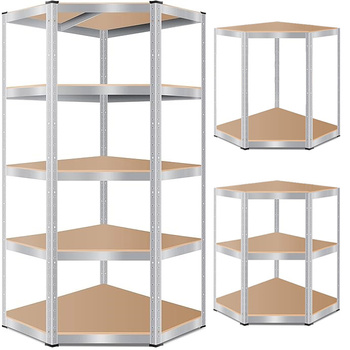 Metall-Eckregal mit fünf Fächern 180x90x90cm RK-30 MAMUTH