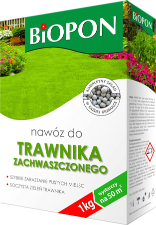 Nawóz do trawnika zachwaszczonego 1kg Biopon