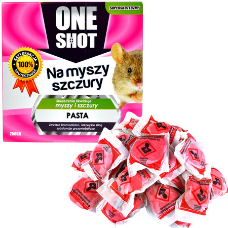 Trutka Pasta na myszy i szczury 250g ONE SHOT