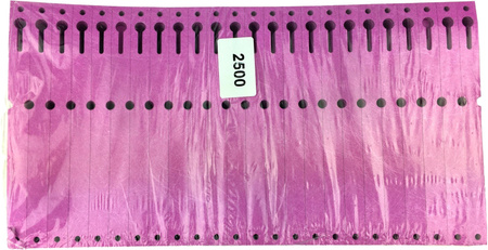 Etykiety Tyvek 12,7x160mm Plis 2500szt Fioletowe
