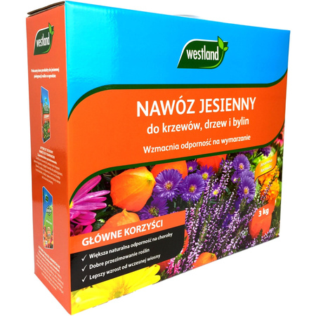 Nawóz jesienny do krzewów,drzew,bylin 3kg Westland