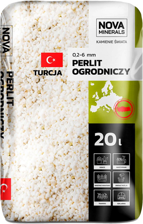 Perlit ogrodniczy (1-6mm) 20L Nova Minerals Vila