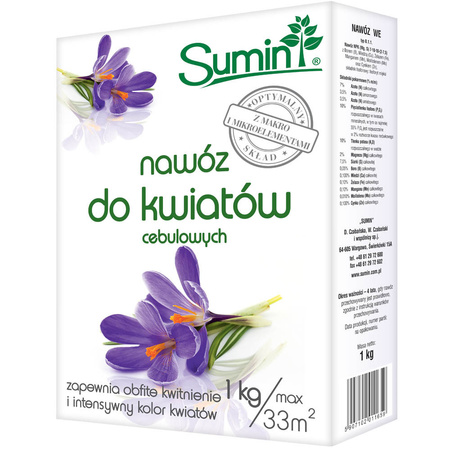 Nawóz do kwiatów cebulowych 1kg Sumin