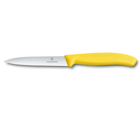 Lamă zimțată 10cm galben Victorinox