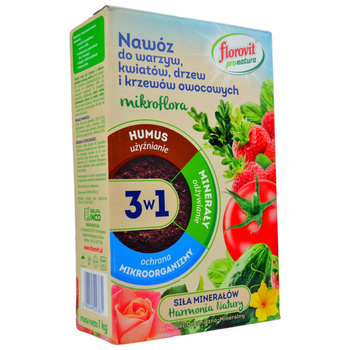 Nawóz do warzyw 3w1 1kg Florovit Pro Natura
