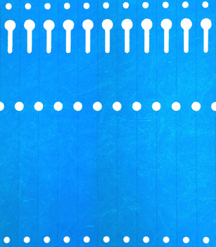 Tyvek etikety 17x220mm skládané 2500ks modré