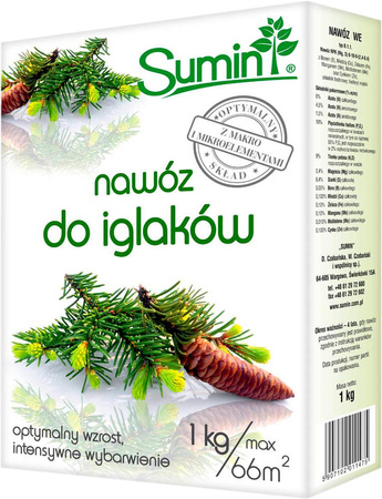 Îngrășământ pentru conifere 1kg Sumin