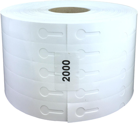 Smyčkové etikety TT 20x250mm 2000ks 5r White