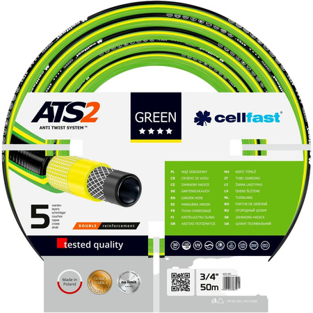 Furtun de grădină verde ATS2 3/4 50m 15-121 Cellfast