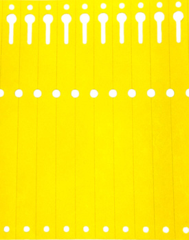 Etichete Tyvek 12.7x160mm Plis 2500pcs Galben