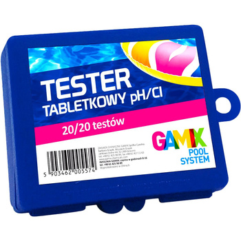 Tester tabletkowy pH/Cl 20/20 testów Gamix