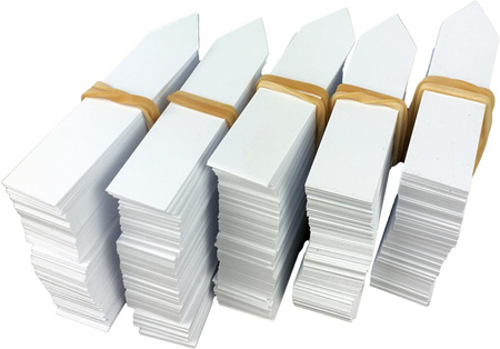 PVC zásuvné štítky 16x100mm bílé 100ks
