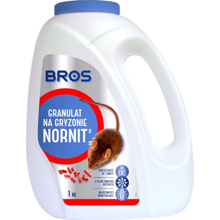 Granulat na gryzonie Nornit 1kg Bros