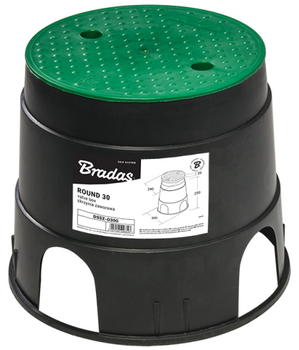 Ventilová skříňka velká kulatá , průměr 30 cm Bradas