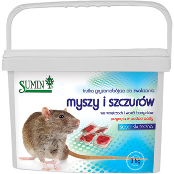 Trutka miękka pasta na myszy i szczury 3kg Sumin