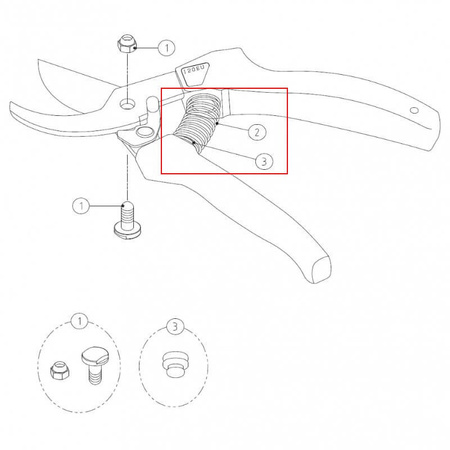 Einhand-Baumschere RED 130DX-R ARS