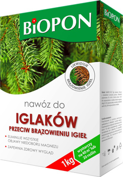 Nawóz do iglaków przeciw brazowieniu 1kg Biopon