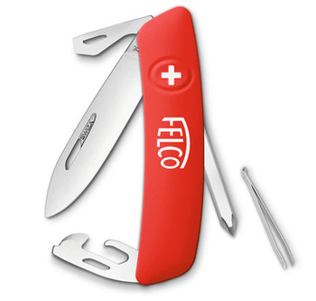 Szwajcarski nóż 9 funkcji z śruborkętem FELCO 504