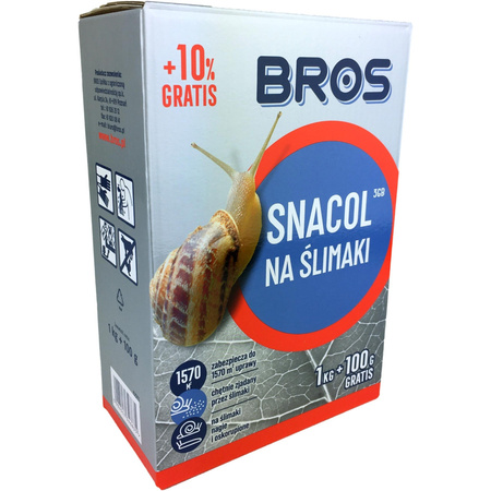 Środek na ślimaki SNACOL 3GB 1kg+100g Karton Bros