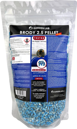 Brody 2.5 Pellet Profi granulat na gryzonie 1kg Garden Lab