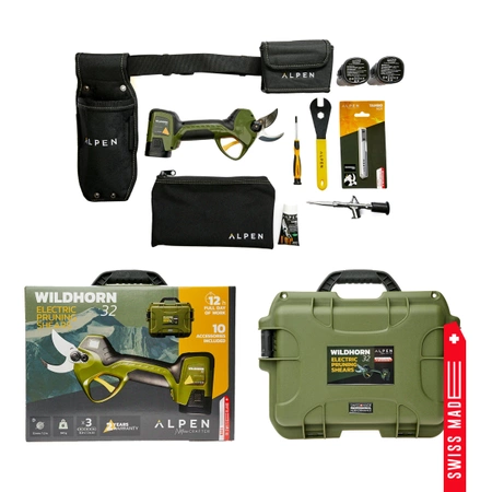 Set tunsori electrice fără fir cu 3 baterii WILDHORN 32 ALPEN
