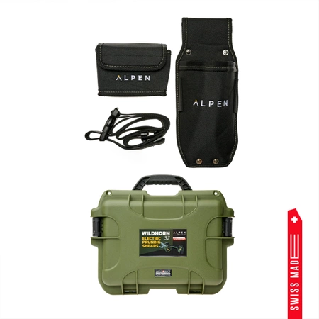 Set tunsori electrice fără fir cu 3 baterii WILDHORN 32 ALPEN