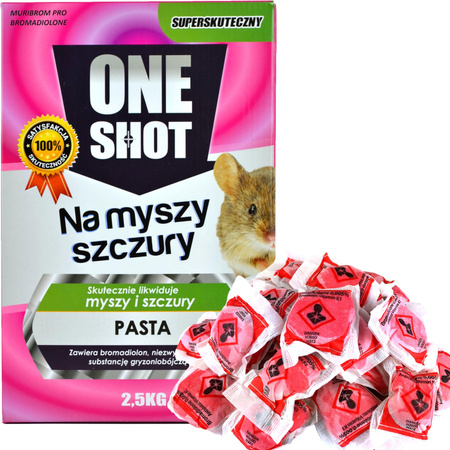 Trutka Pasta na myszy i szczury 2,5kg ONE SHOT