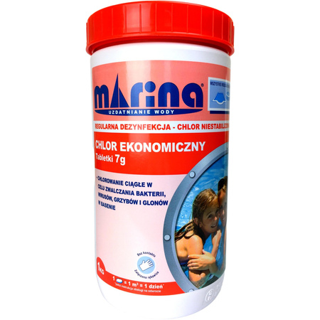 Chlor ekonomiczny Tabletki 7g - 1kg Marina