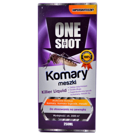 Repelent proti komárům a mouchám 250ml ONE SHOT