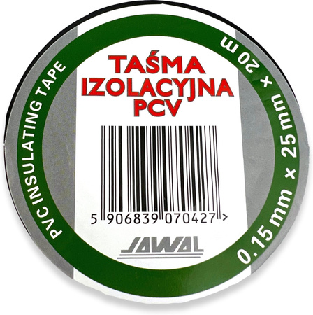 Taśma Izolacyjna PCV 0,15mm x 25mm x 20m
