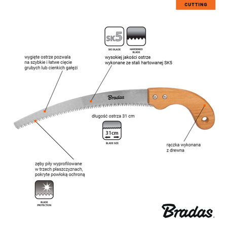 V-SERIES-P HOLZ-Sägeblatt 310mm KT-V1401 Bradas