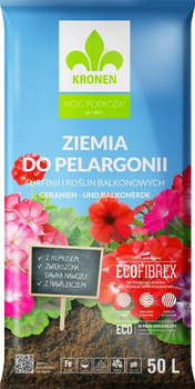 Podłoże do pelargonii, surfinii 50L KRONEN