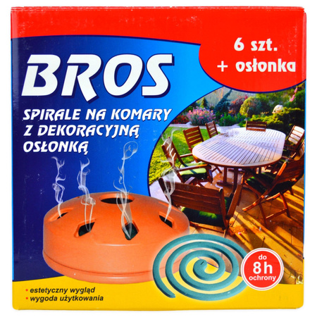 Spirala na komary z osłonką dekoracyjną Bros