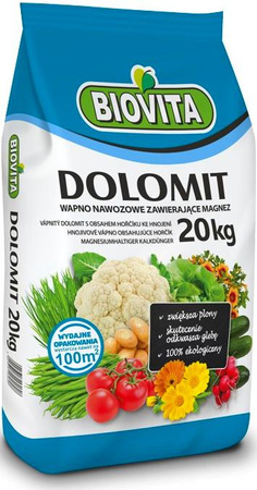 Hnojivo s vápníkem a hořčíkem DOLOMIT 20kg Biovita