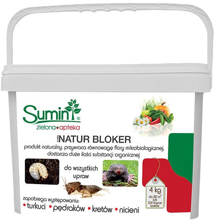 Natur Bloker 4kg /pędraki,turkucie,krety/ Sumin