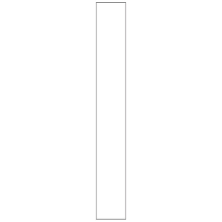 Štítky na vánoční stromek PVC 25x220mm 250ks Bílá