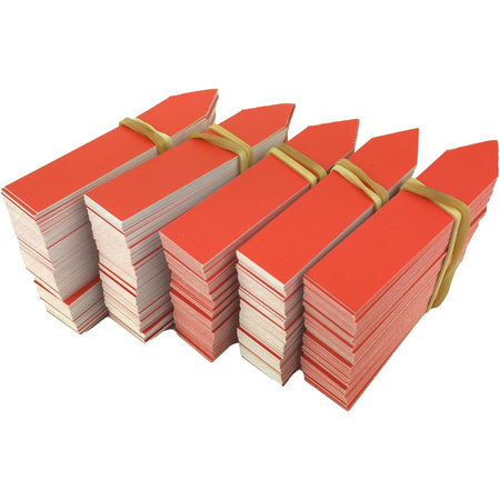 PVC zásuvné štítky 16x120mm červené 100ks