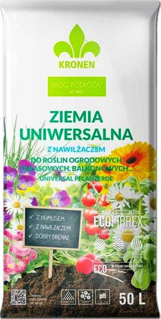 Ziemia uniwersalna 50L + nawilżacz KRONEN