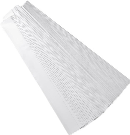 Benzi de film LDPE pentru lapte 27x2.5cm 1kg aprox.4200pcs alb