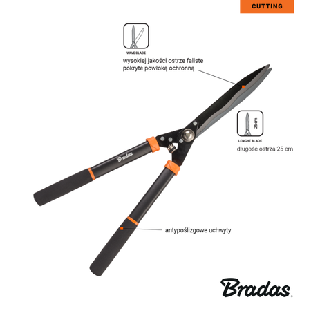 V-SERIES-D trimmer de gard viu, lamă ondulată KT-V1121 Bradas