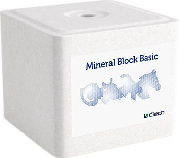 Weißer Salzleckstein Mineral Block Basic 10kg Ciech